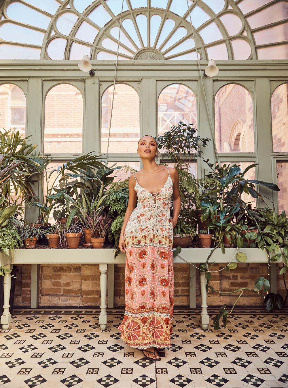 Rosselini Ingrid Maxi Dress - Rosa Floral