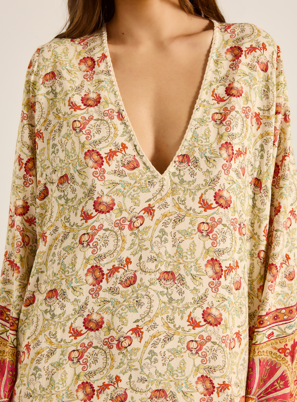 Rosselini Natasha Mini Kaftan - Rosa Floral