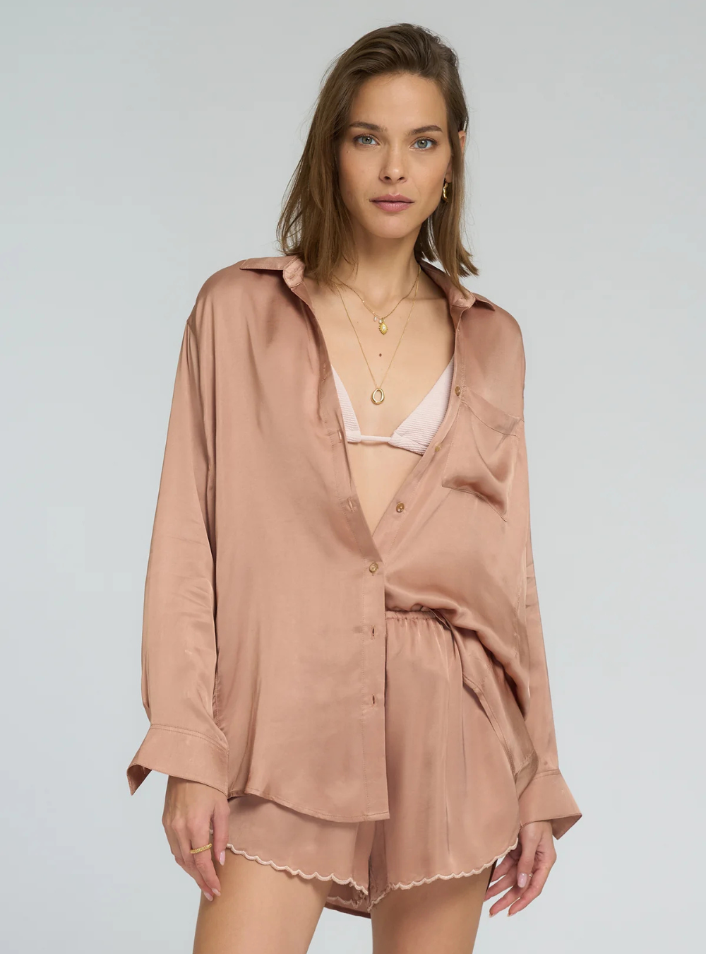 Roshi Shirt - Rose Bisque