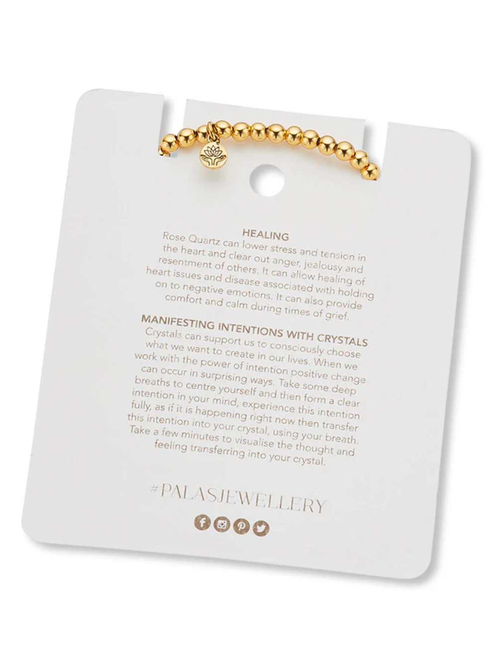 Rose Quartz Lotus Purity Bracelet