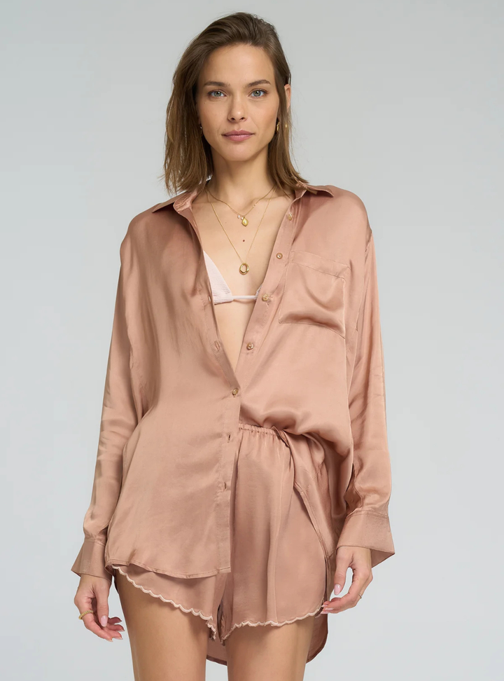 Roshi Shirt - Rose Bisque