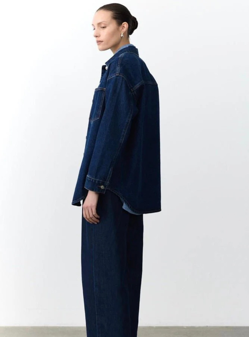Roxie Denim Jacket - Dark Denim
