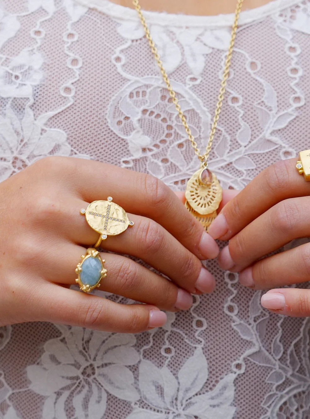 Atlas Ring - Aquamarine