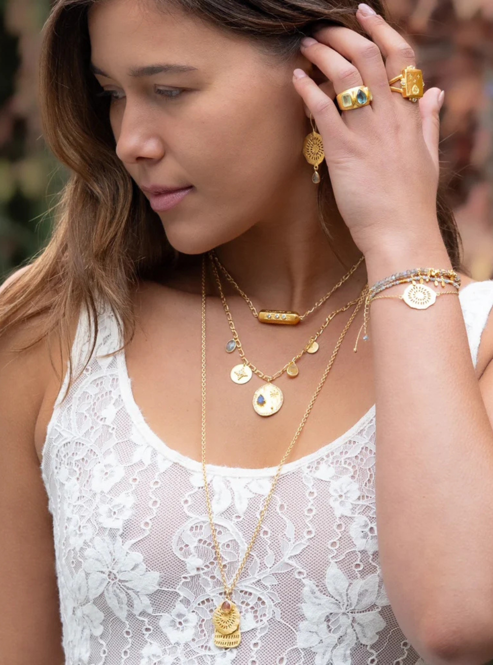 Brahma Necklace - Cubic Zirconia