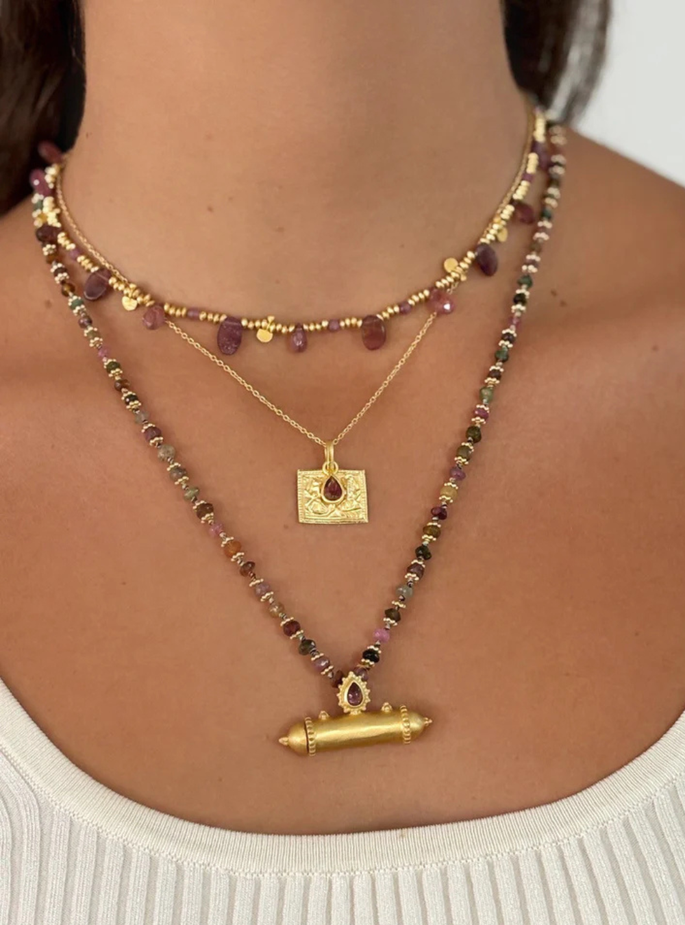 Goddess Necklace - Pink Tourmaline