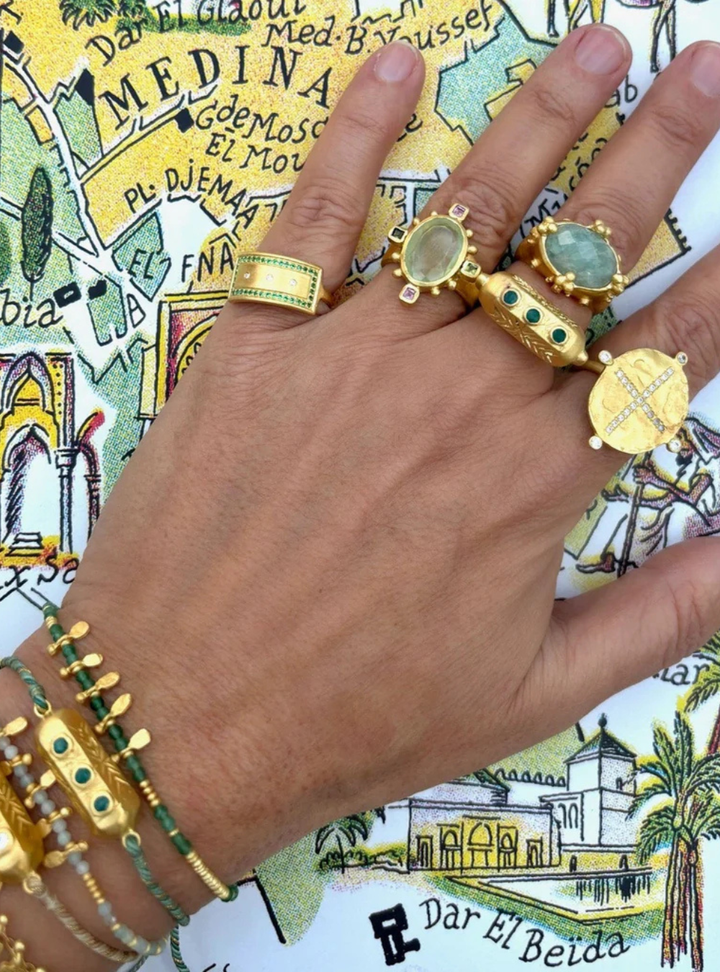 Jema Ring - Green Zircon