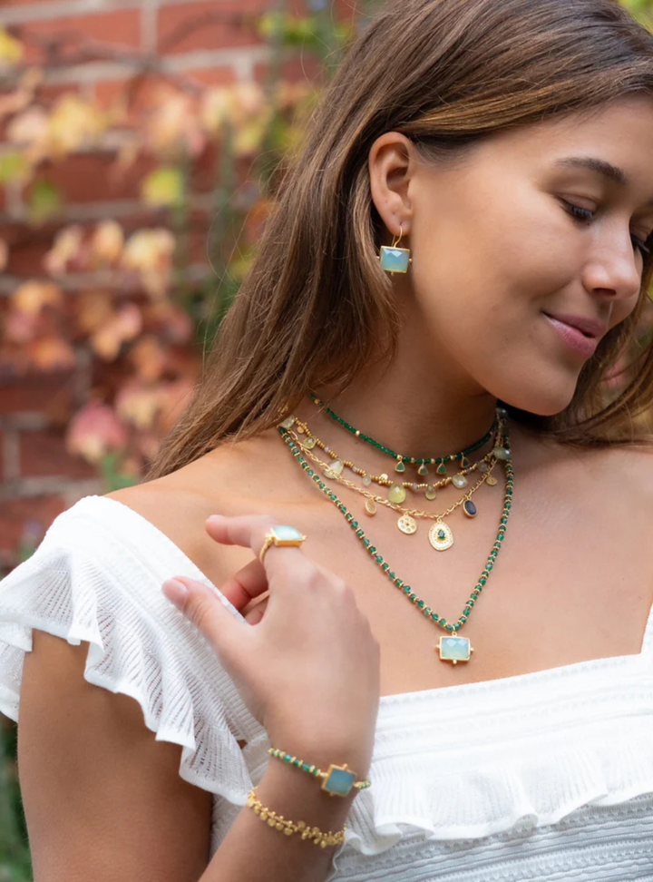 Kasbah Bracelet - Aqua Chalcedony