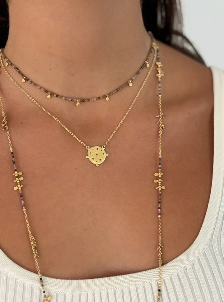 Rosemary Necklace - Multi Tourmaline