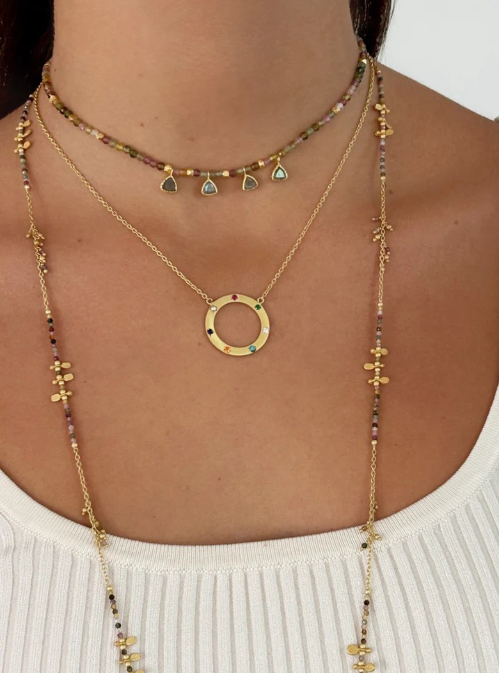 Safi Necklace - Mixed Stone