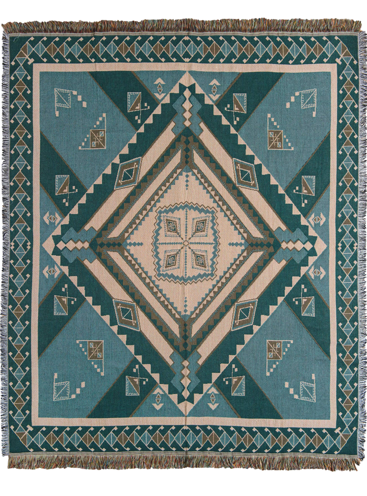 'Nowhere Man' Woven Picnic Rug/Throw