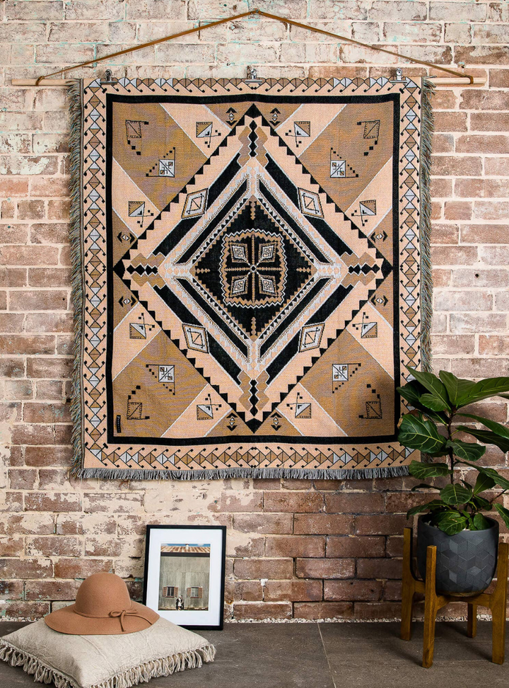 'Nowhere Man' Woven Picnic Rug/Throw