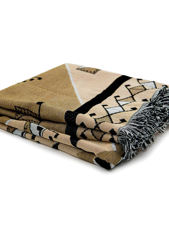 'Nowhere Man' Woven Picnic Rug/Throw