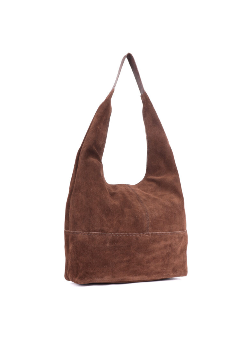 Petal Suede Tote - Brown