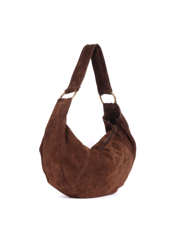 Cynthia Suede Bag - Brown