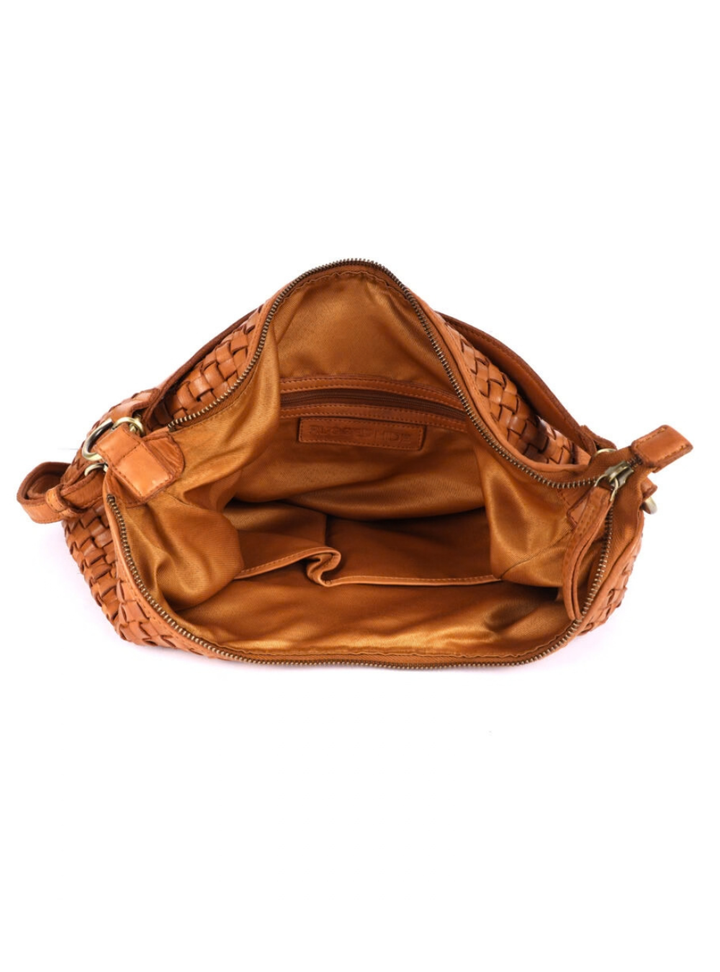 Matilda Woven Shoulder Bag - Tan