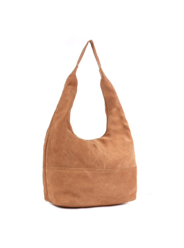 Petal Suede Tote - Tan