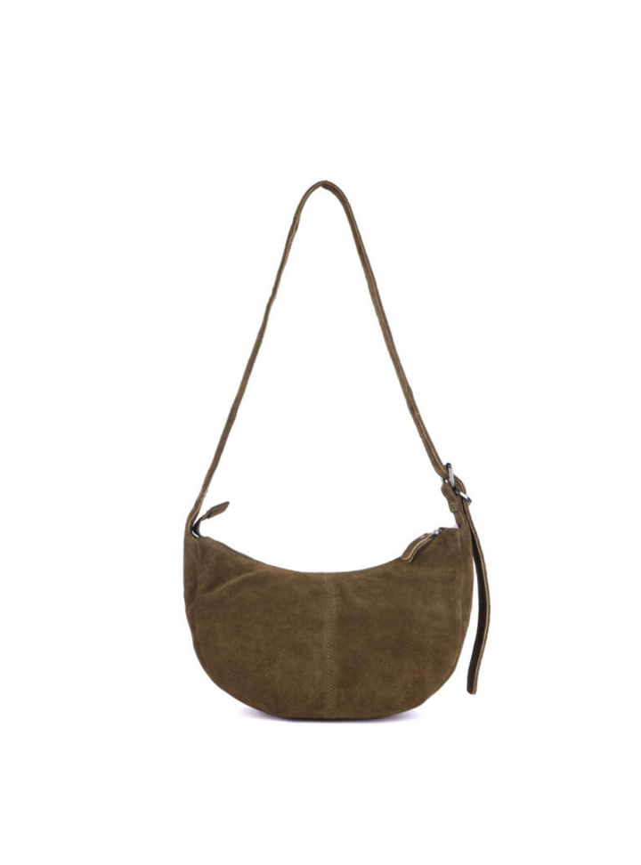 Tulip Suede Bag - Khaki