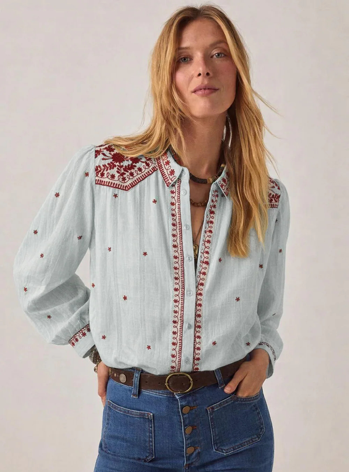 Salinger Shirt - Blue Paprika