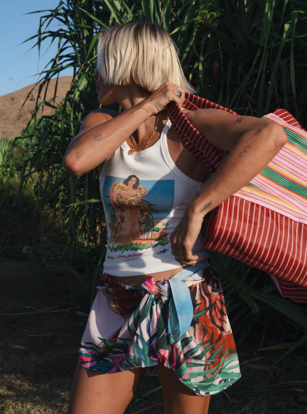 Tropicale Singlet - Salt
