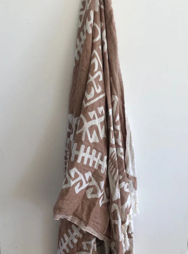 Aztec Turkish Towel - Brown