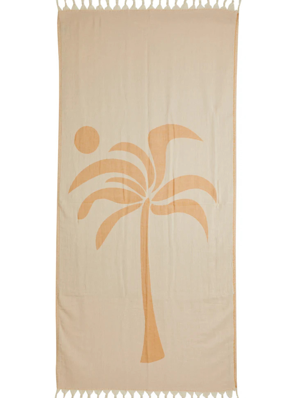 Palm Tree Turkish Towel - Brown