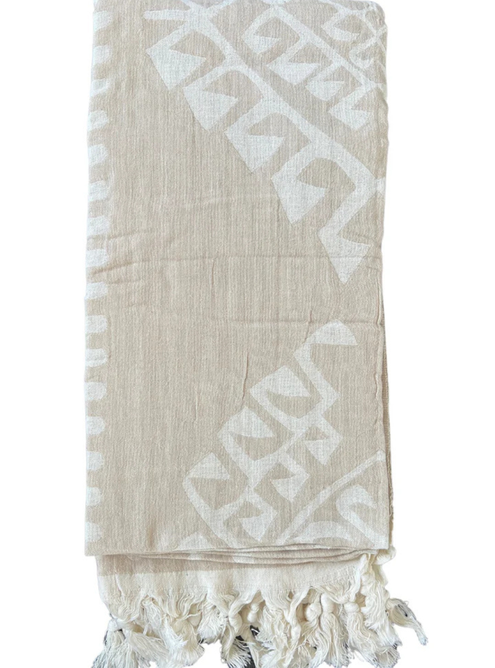 Aztec Turkish Towel - Sand