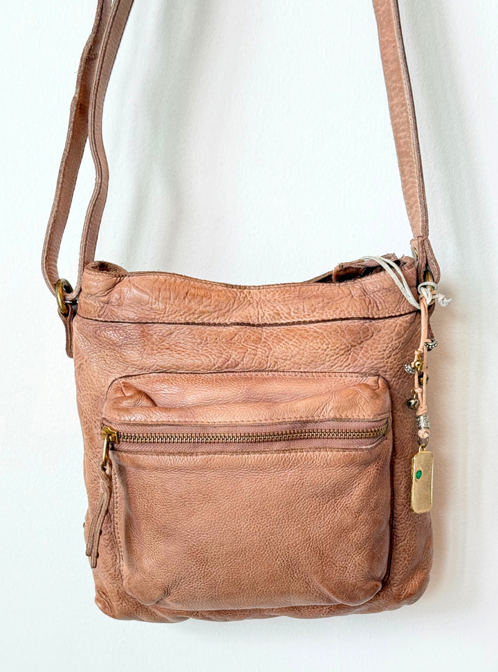 Presley Cross Body Zip Pocket Bag - Sand