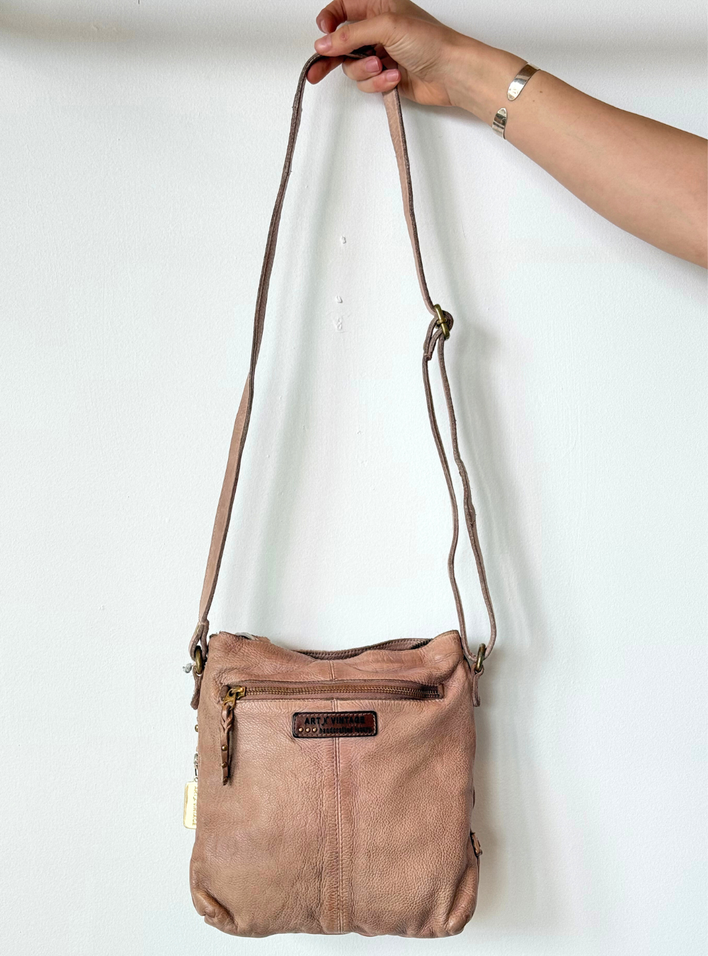 Presley Cross Body Zip Pocket Bag - Sand