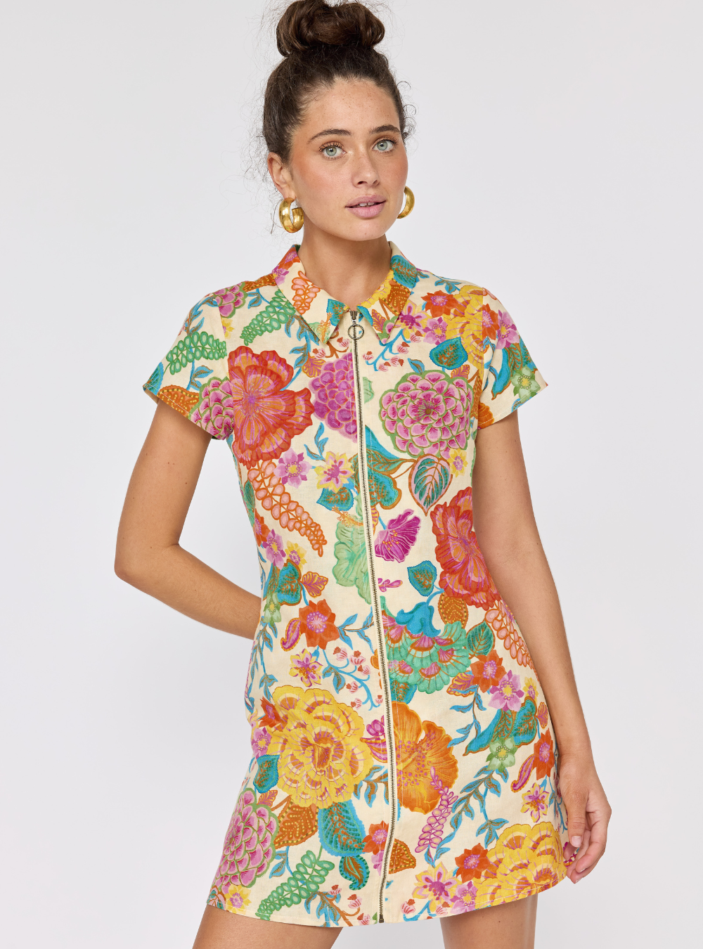 Cindy Mini Dress - White Sands