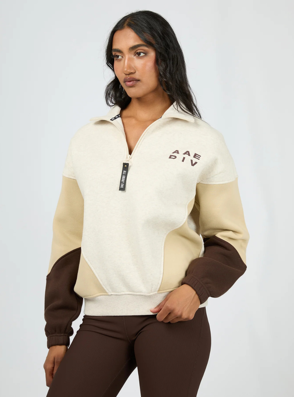 Savannah Panel 1/4 Zip - Oat