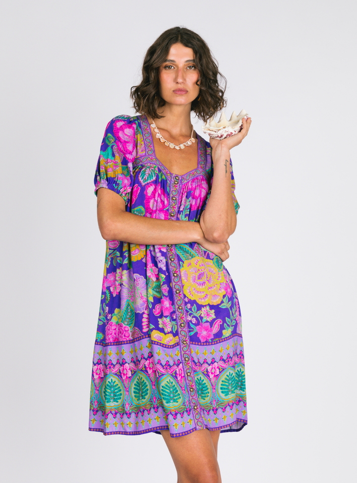 Savannah Mini Dress - Hibiscus