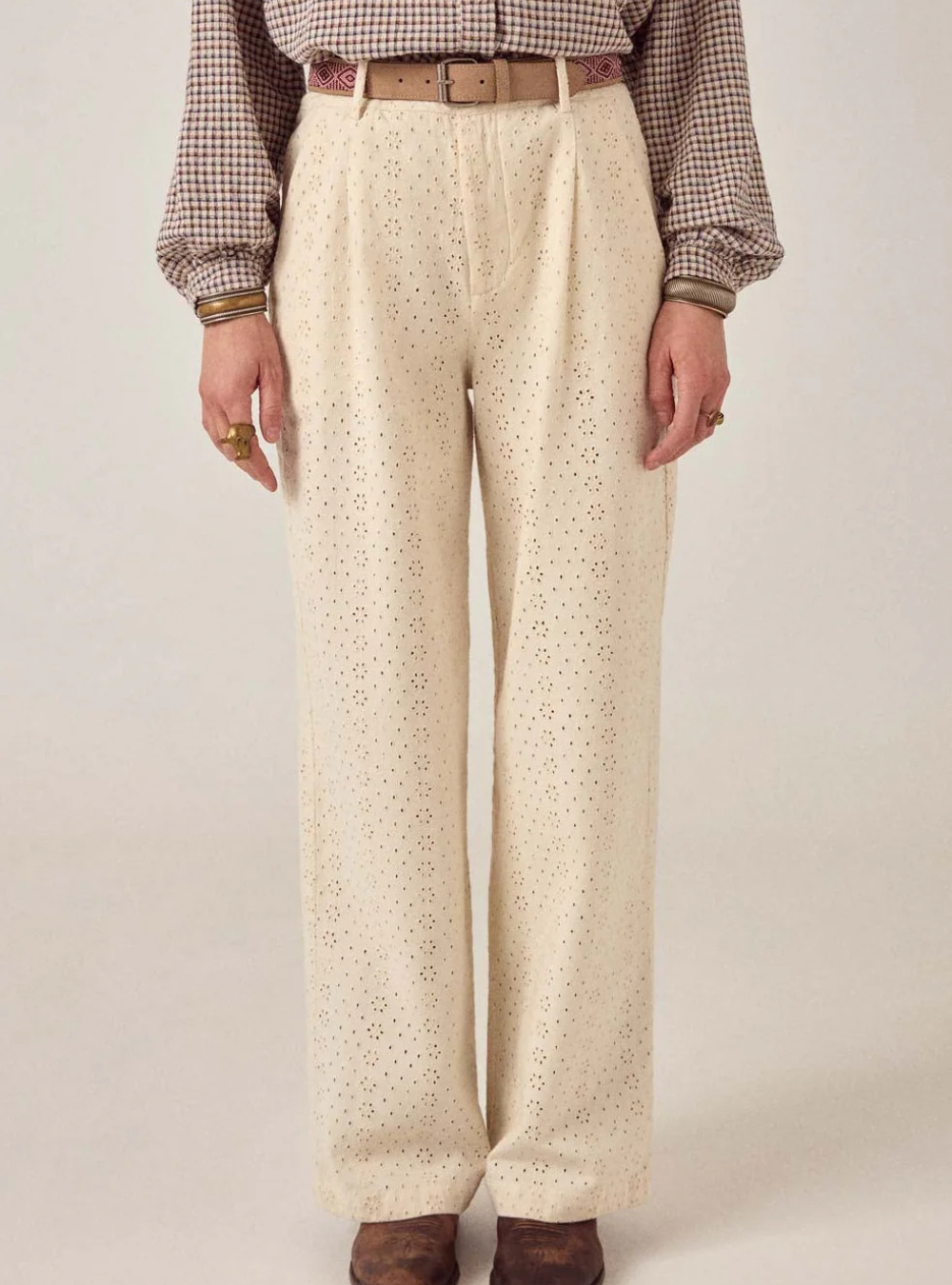 Theodore Pant - Shell Brodé