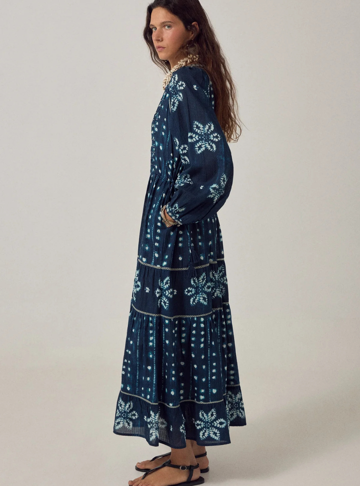 Kumo Dress - Shibori Ink