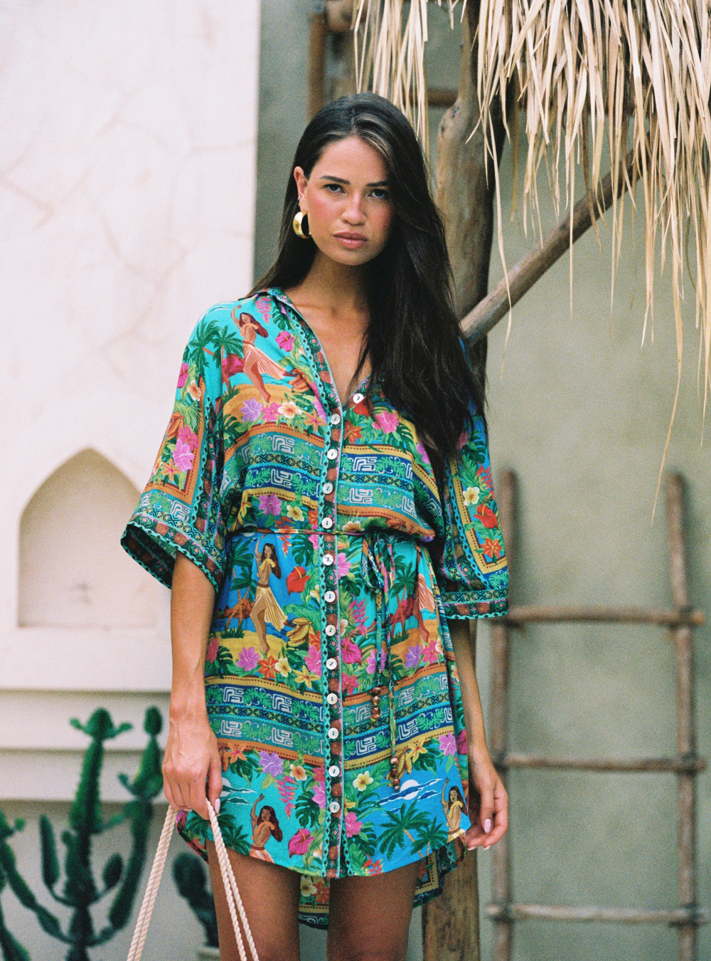 Lois Shirt Dress - Tiki