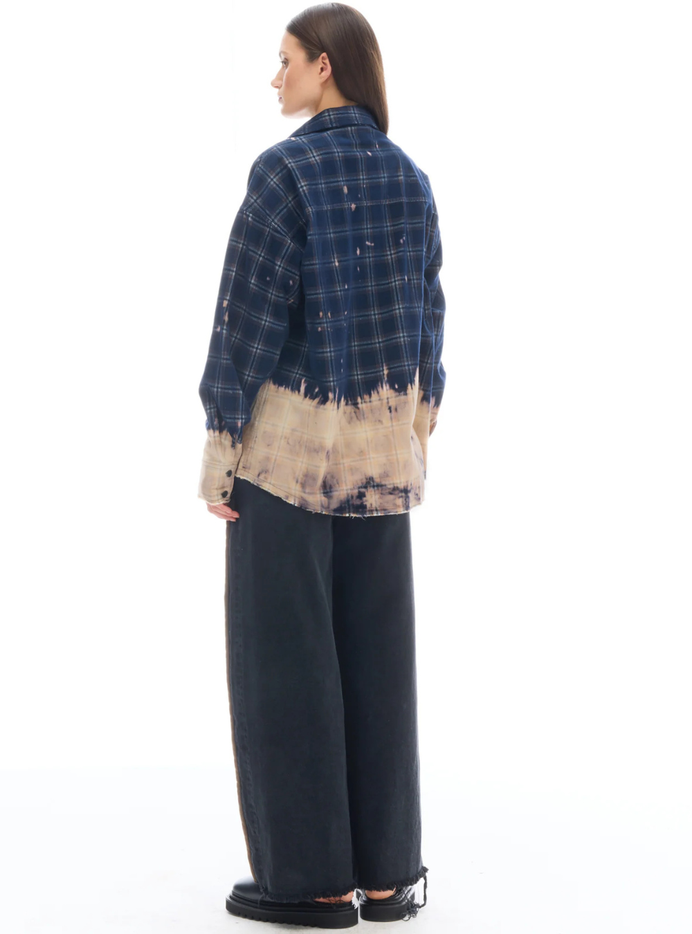 Bleached Checked Cord Shirt