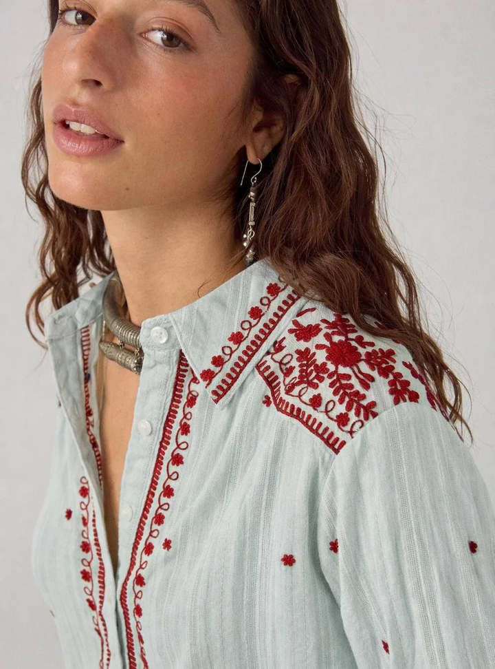 Salinger Shirt - Blue Paprika