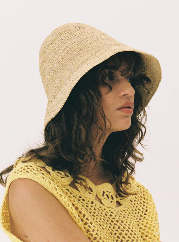 Shoal Bucket - Raffia Crochet