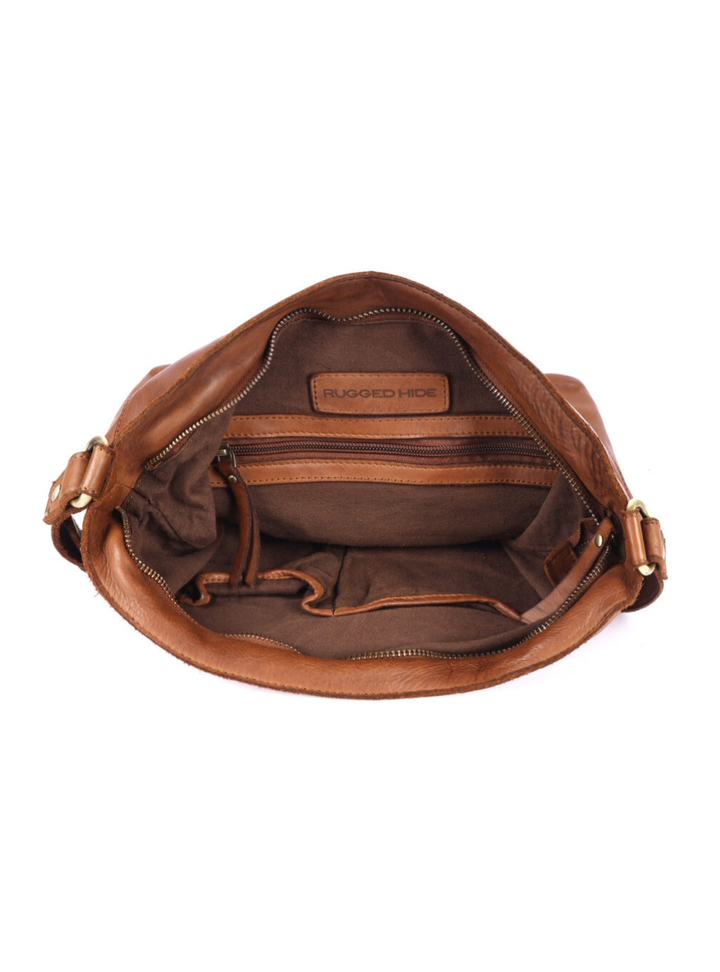 Skye Woven Shoulder Bag - Oak