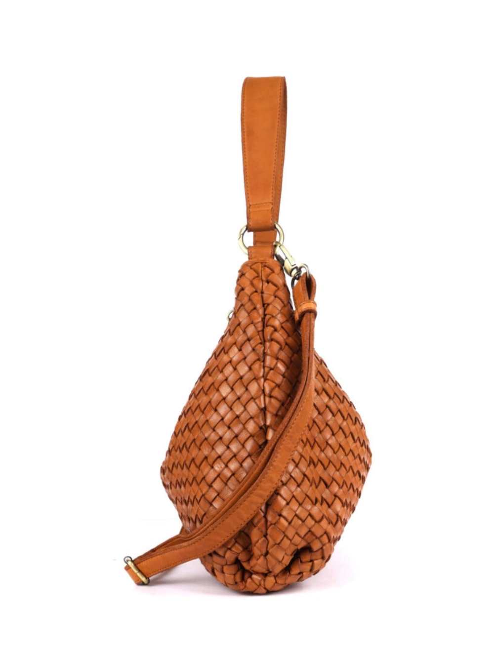 Matilda Woven Shoulder Bag - Tan