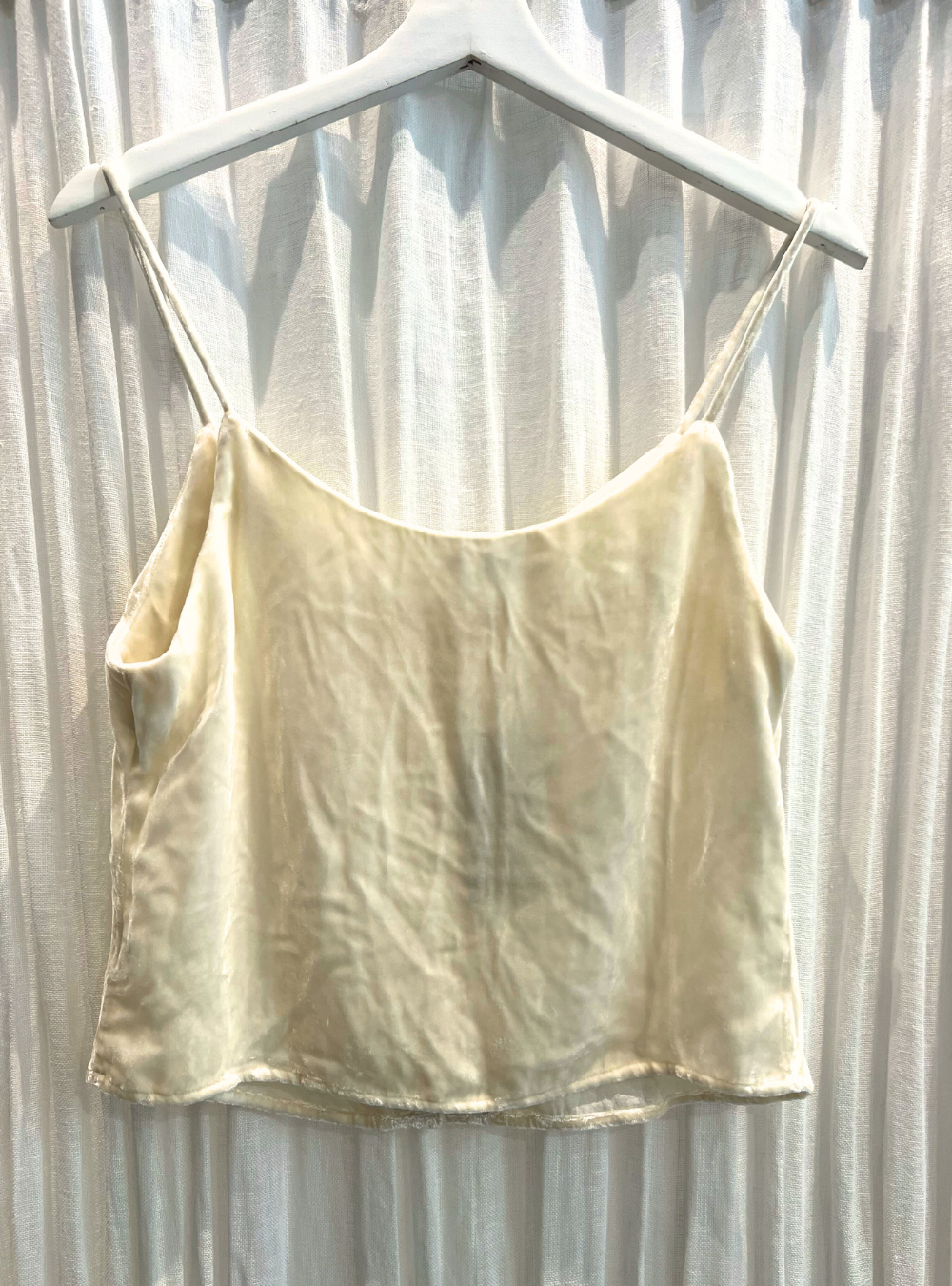 Sierra Velvet Cami - Ivory