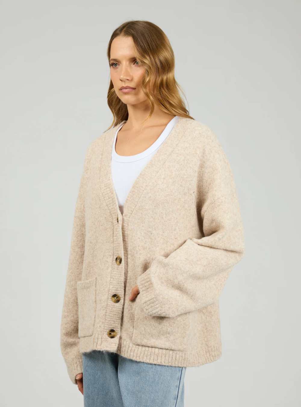 Willow Knit Cardigan - Oat