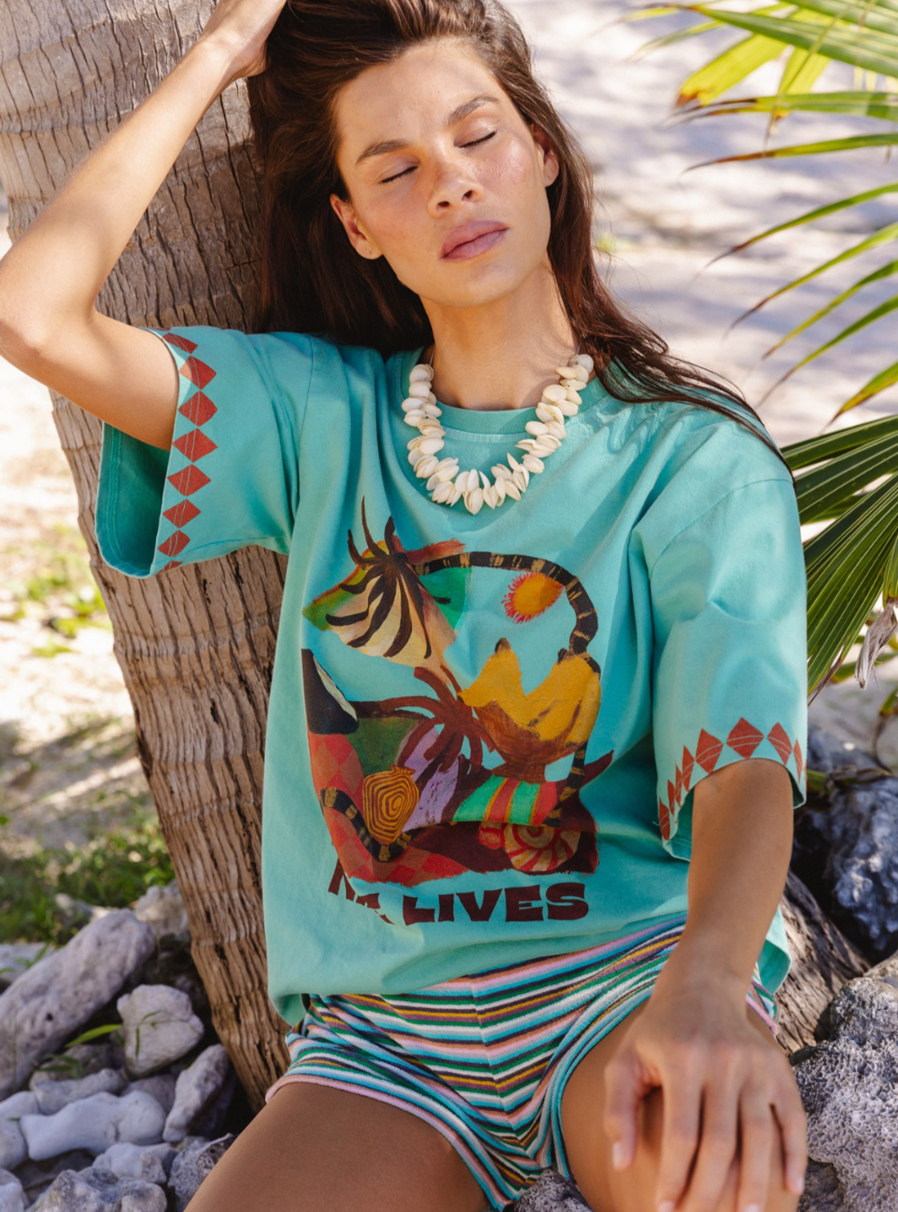 Silver Sun Tee - Nautical