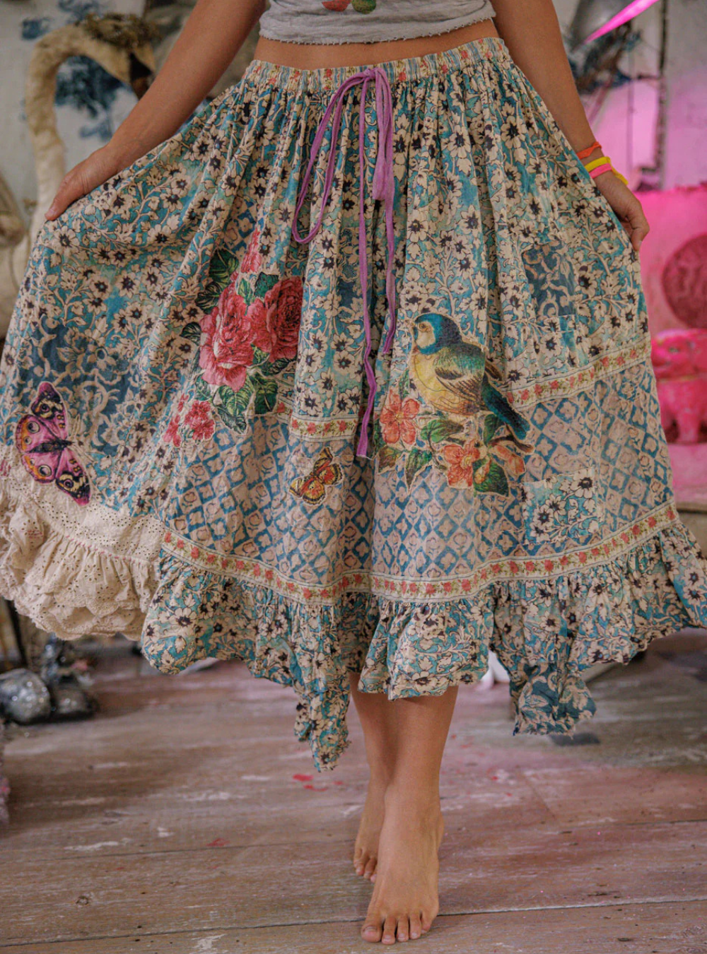 Magnolia Pearl Anselma Skirt 233 - Blue Eyes