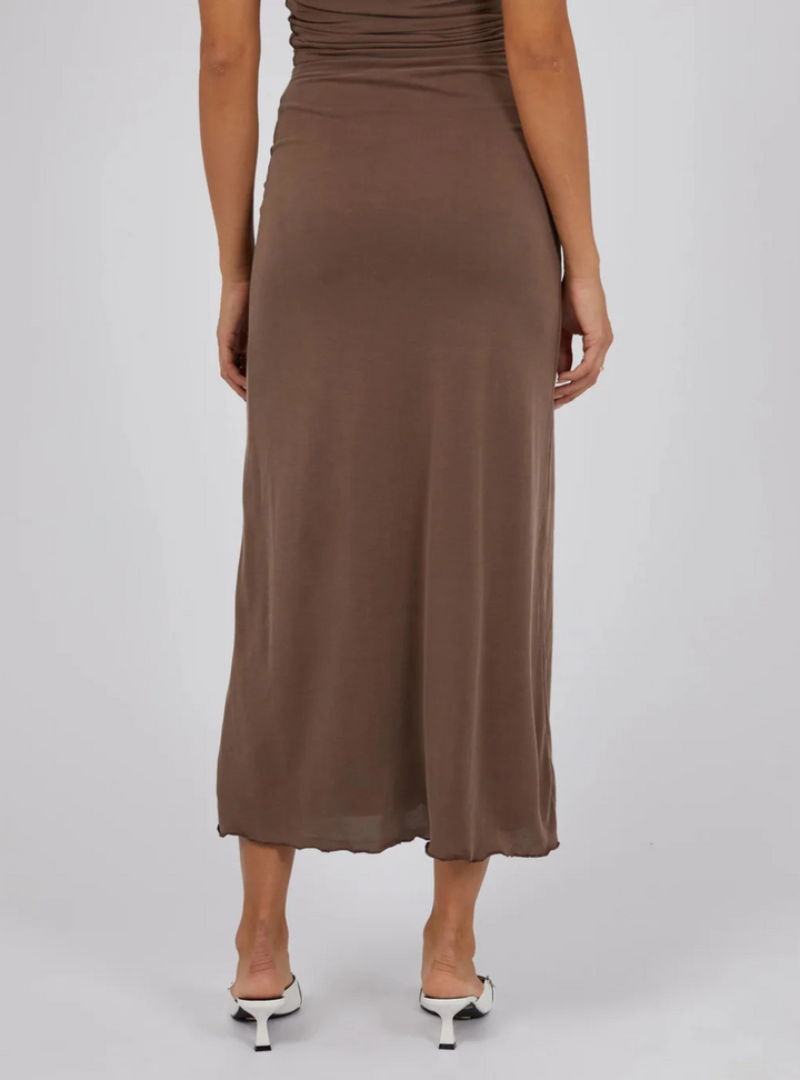 Luxe Maxi Skirt - Brown