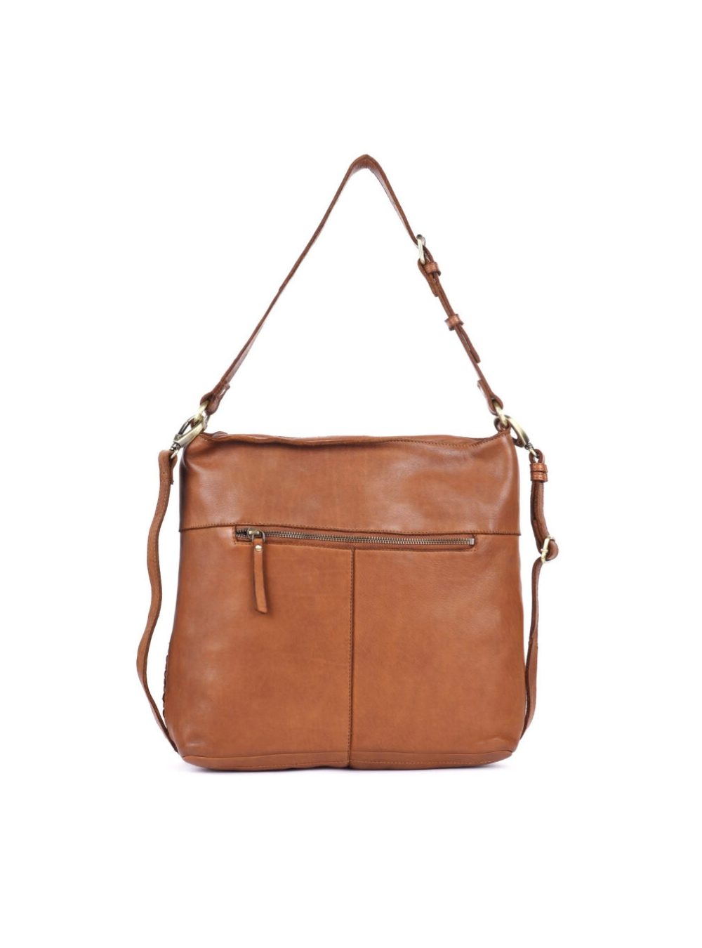 Skye Woven Shoulder Bag - Oak