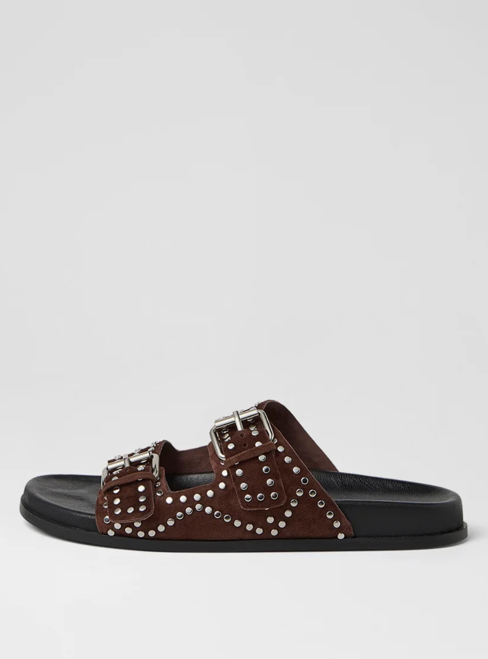 Heire Slides - Choc Suede