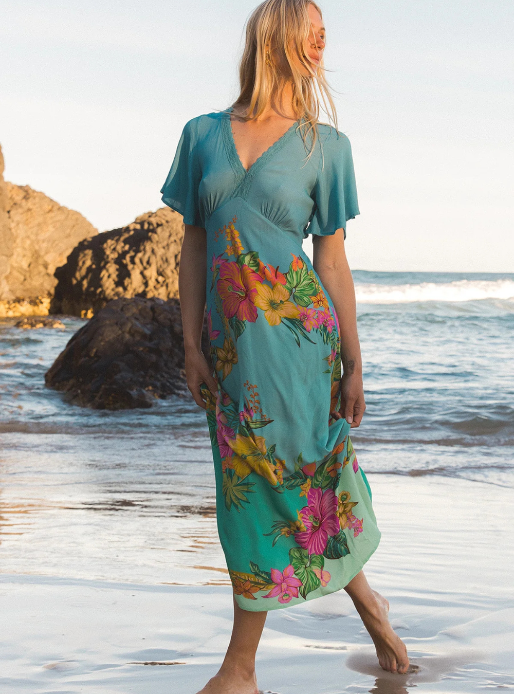 Sloane Midi Dress - Malibu