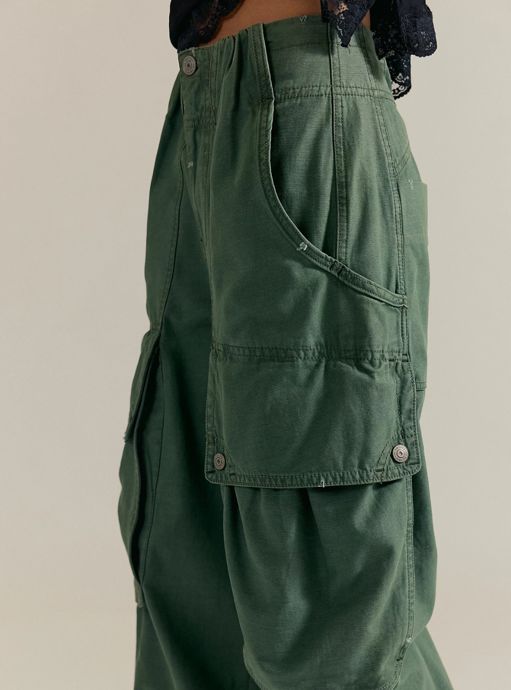 Brentwood Slouch Pant - Aged Green