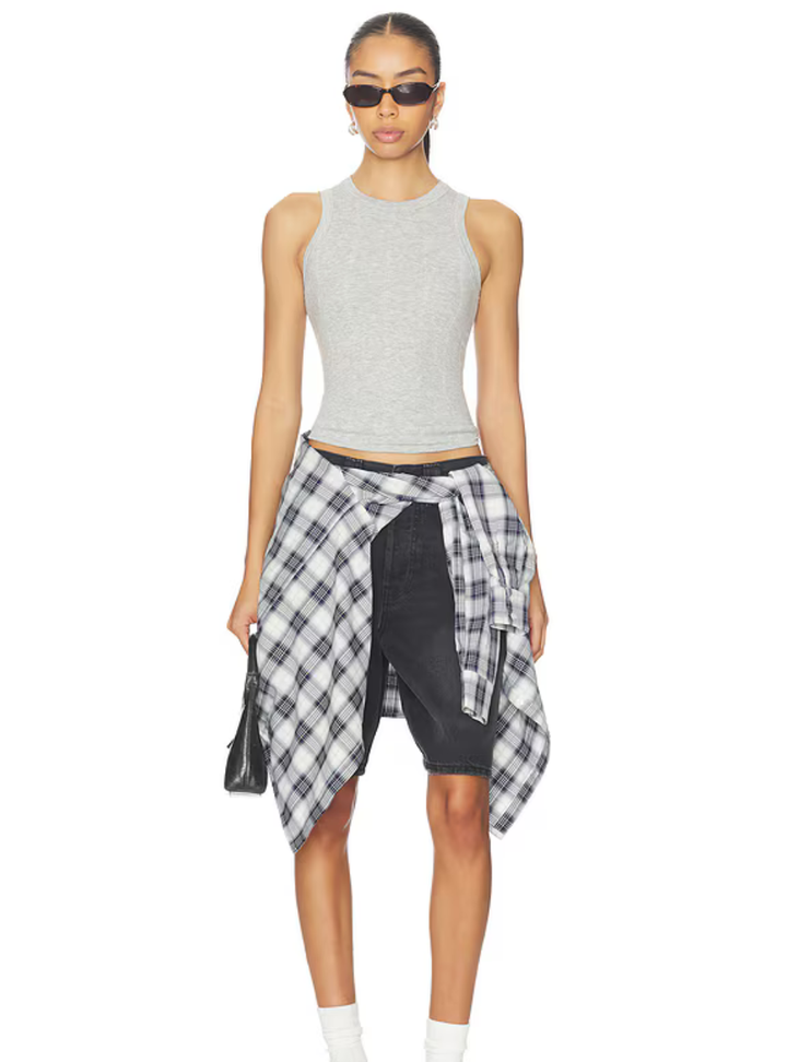 So Soft Seamless Modal Tank - Heather Grey