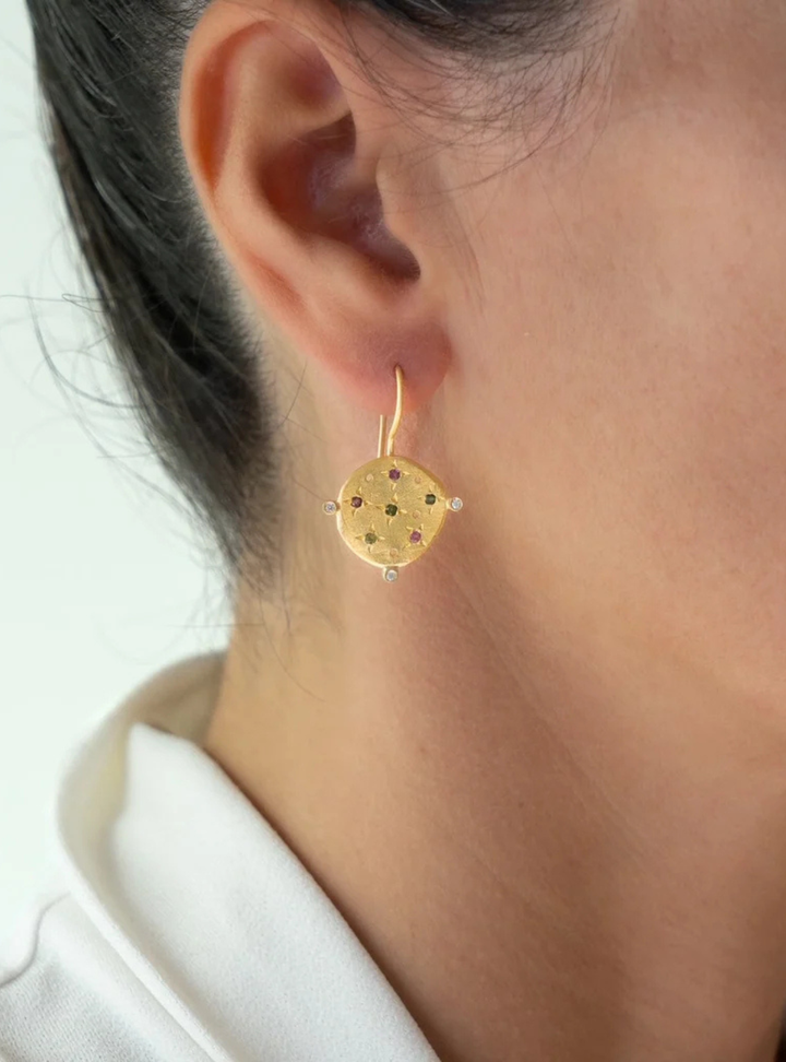 Souk earrings with Multi Tourmaline